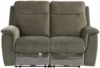Havana Sofa - 2 Seater - Electric Recliner - Moss Green Fabric