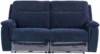 Havana Sofa - 3 Seater - Electric Recliner - Blue Fabric