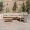 New Bali Corner Garden Sofa Set - Sandstone