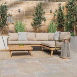 New Bali Corner Garden Sofa Set - Sandstone