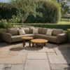 Sicily Corner Garden Sofa Set - Coffee Table - Cafe