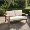 Sicily Garden Sofa - 2 Seater - Cafe Latte