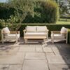 Sicily Garden Sofa Set - 2 Seater - with Coffee Table - Latte
