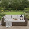 Skala Outdoor 3 Seater Sofa Dark Rattan