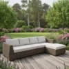 Skala Outdoor Corner Sofa Set Dark Rattan