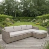 Skala Outdoor Corner Sofa Set Light Rattan