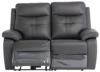 Sophia Sofa - 2 Seater - Electric Recliner - Charcoal Leather