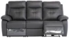 Sophia Sofa - 3 Seater - Electric Recliner - Charcoal Leather