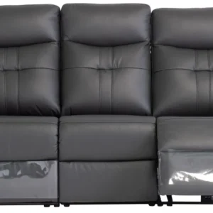 Sophia Sofa - 3 Seater - Electric Recliner - Charcoal Leather